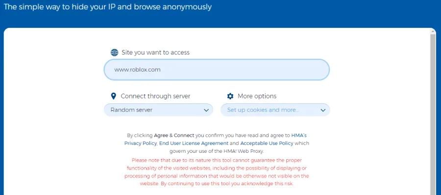 use proxy connection