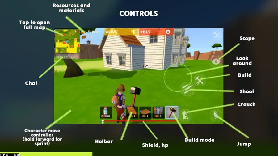Rocket Royale Game Controls