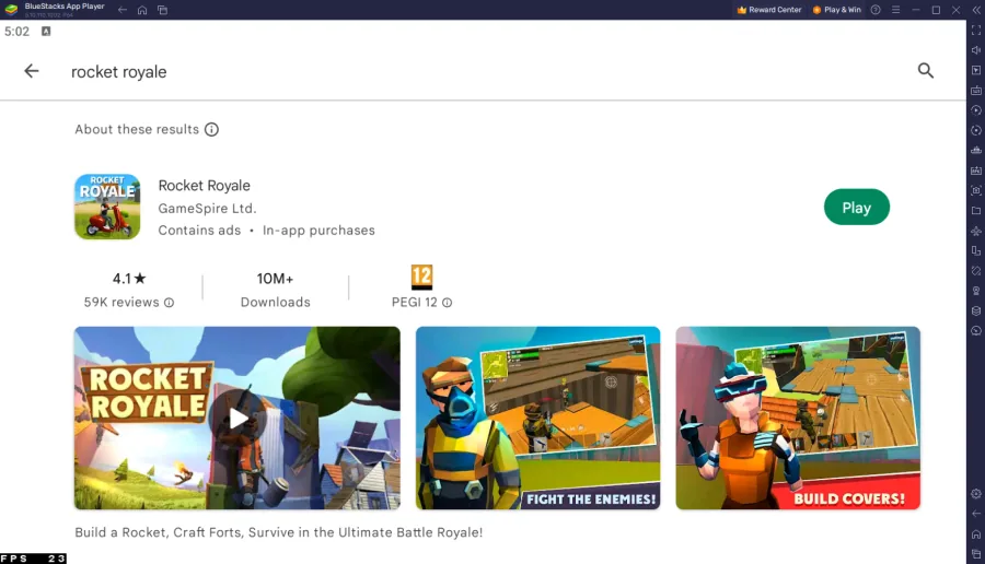 Download Rocket Royale from the Google Play Store