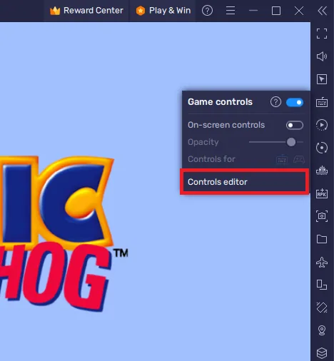 Sonic The Hedgehog Classic Game Controls