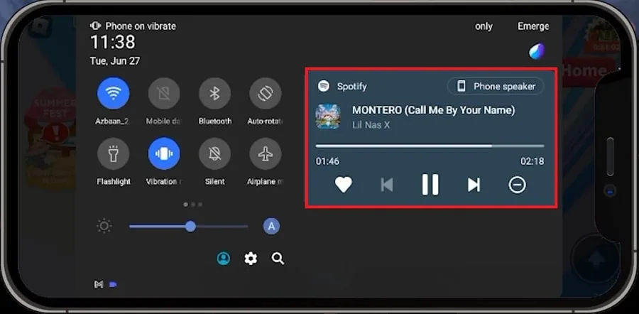 enable music again