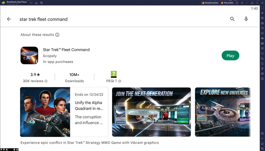 Play Star Trek Fleet Command on PC