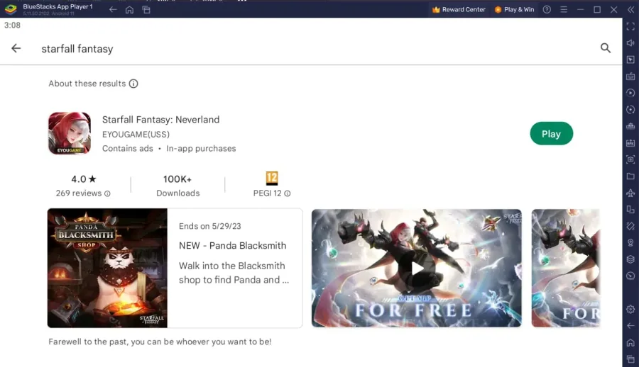 download starfall fantasy neverland from play store