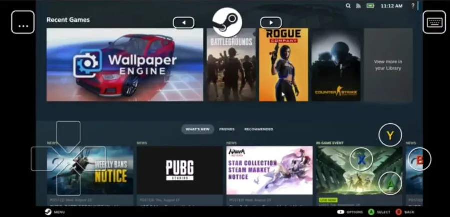 steam library on mobile