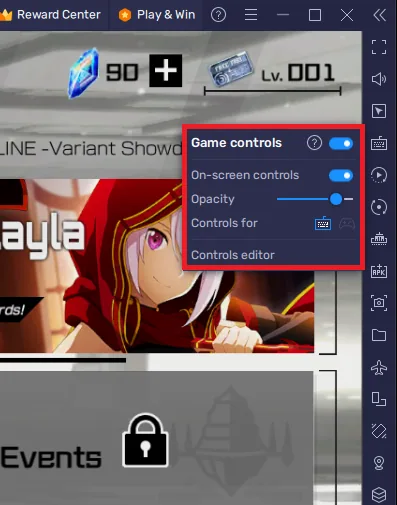 Sword Art Online VS Game Controls