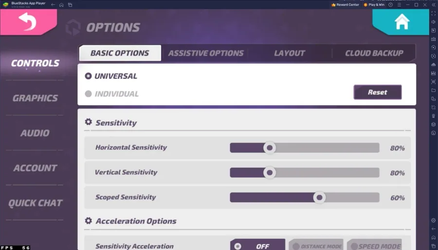 T3 Arena Sensitivity & Aim Assist Options