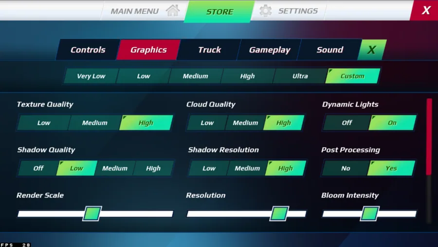 truckers of europe graphics settings