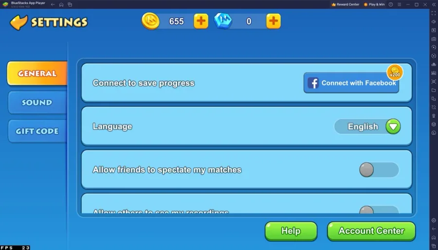 UNO! General Settings