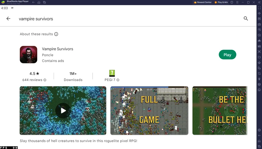Play Vampire Survivors on PC