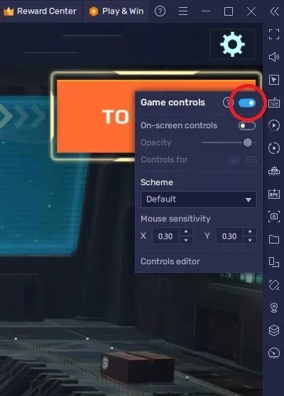 War Robots On-Screen Controls