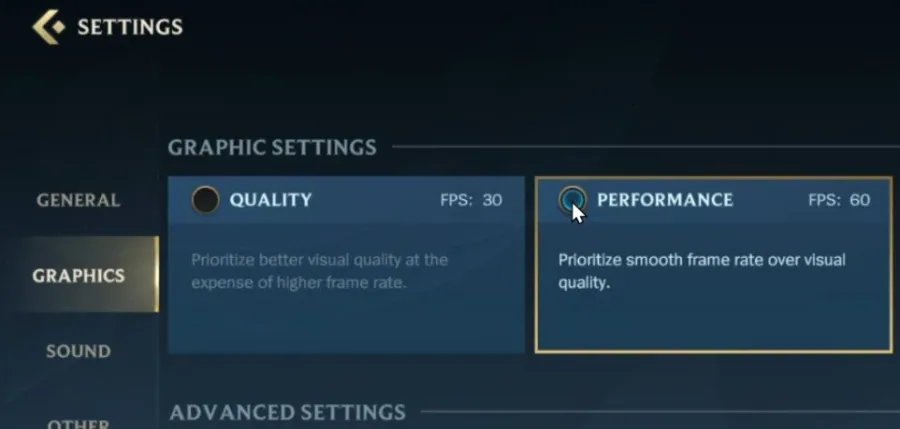 Wild Rift Graphics Preset