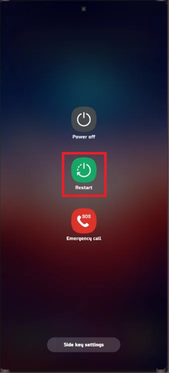restart mobile device