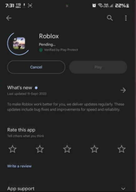 reinstall roblox