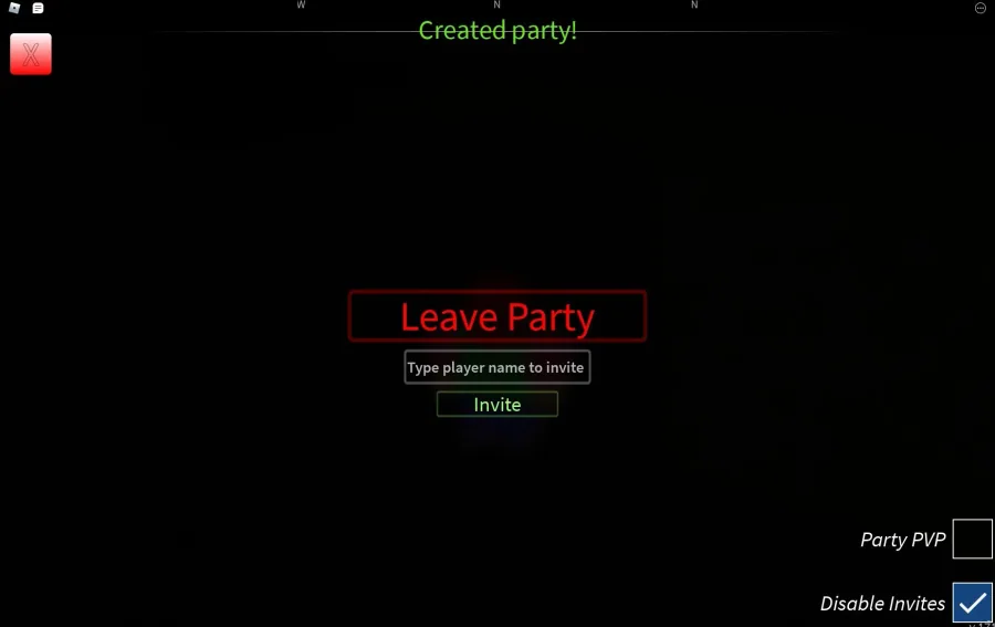 Invite Friends to Project Slayers Party