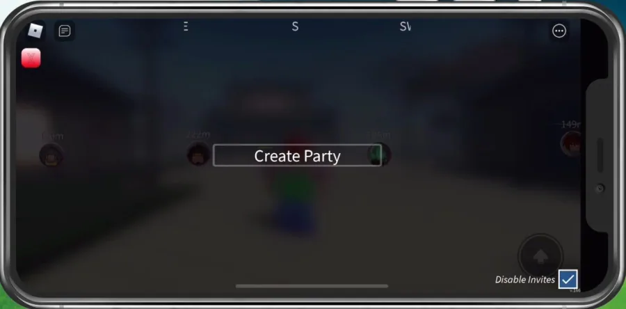 Create Project Slayers Party on Mobile