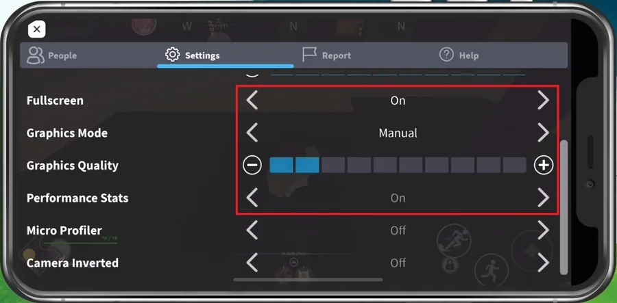 Roblox Game Settings