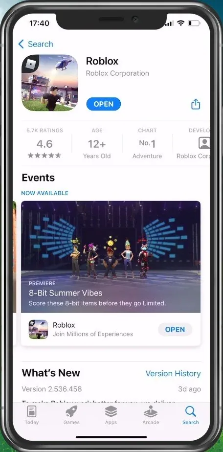 Update Roblox Application