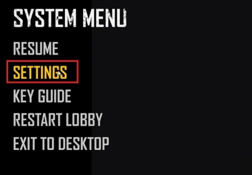 PUBG: Battlegrounds > Settings