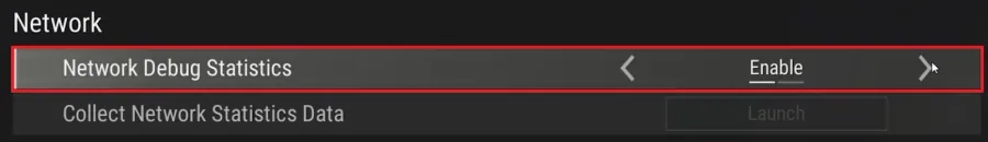 PUBG Settings > General > Network