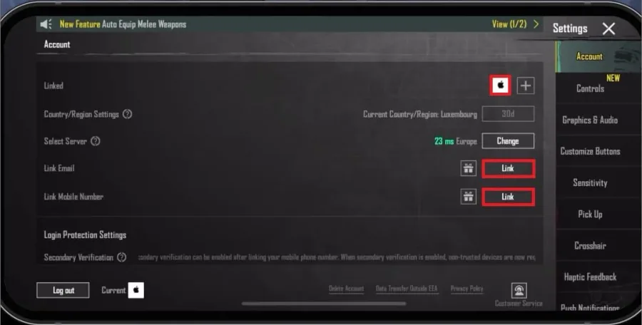 pubg mobile settings