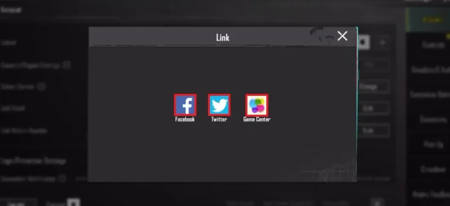 link your social account