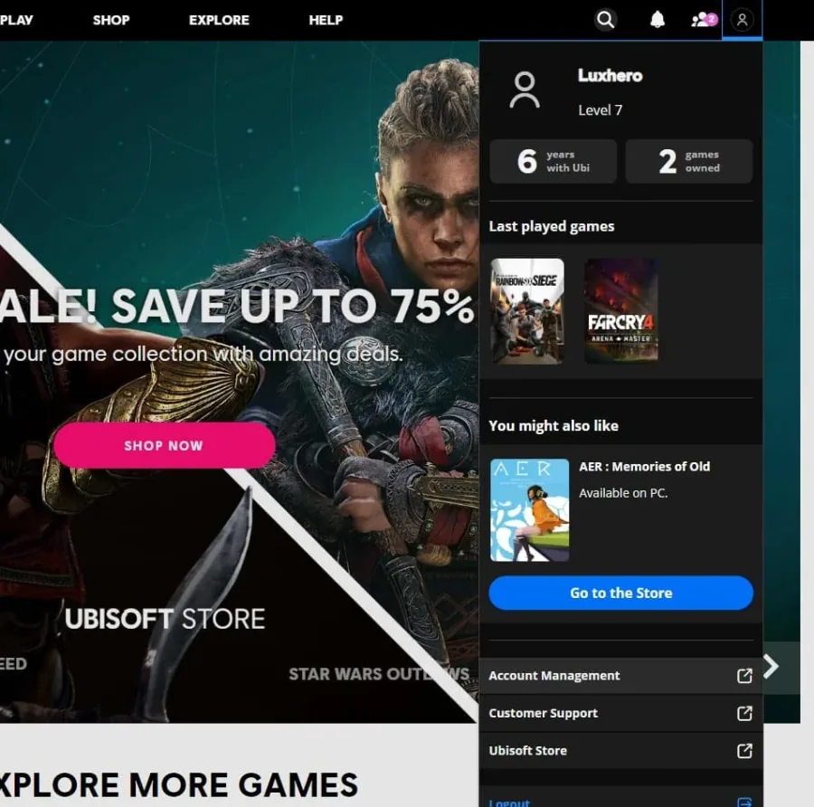 ubisoft account management