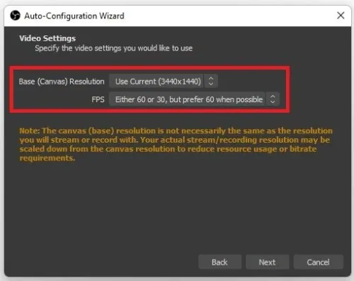 Click on Next, and set the Base, or Canvas resolution to your native monitor reso…