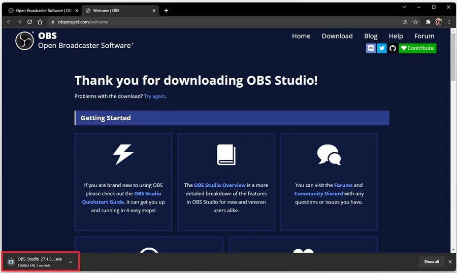 Download & Install OBS Studio on your PC