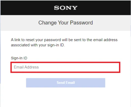 change psn password