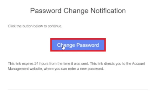 password change notification