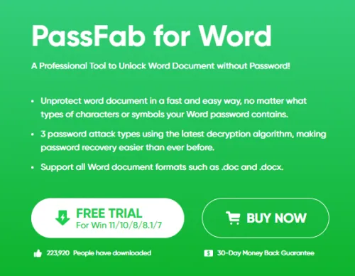 passfab for word