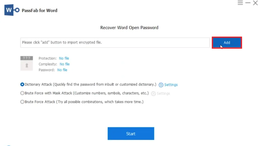 add word file