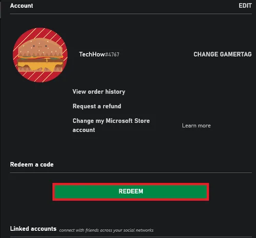 redeem the xbox game pass code