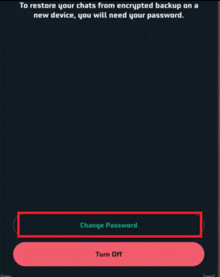 change password