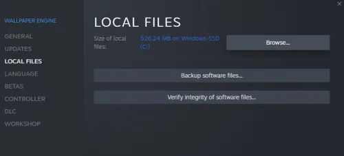 Browse Local Files