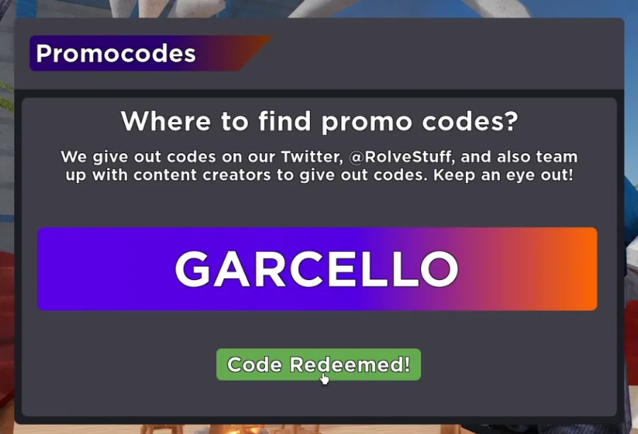 Enter the Muscle Legend codes