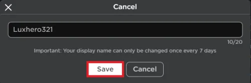 Save New Roblox Display Name