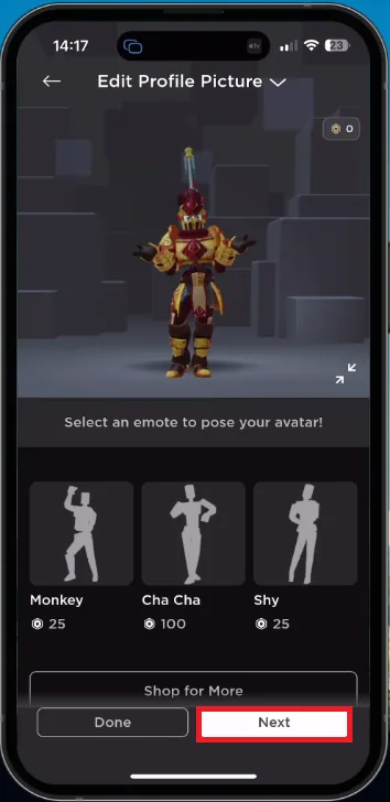 Change Roblox Emote