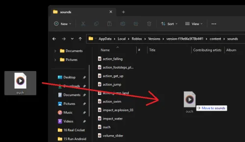 Replace Sound Files in Roblox Files Folder
