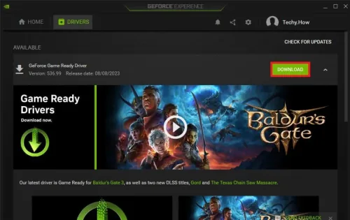update graphics driver