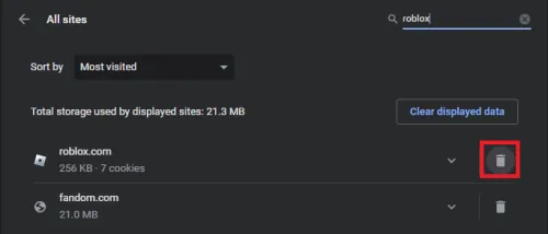 clear roblox data