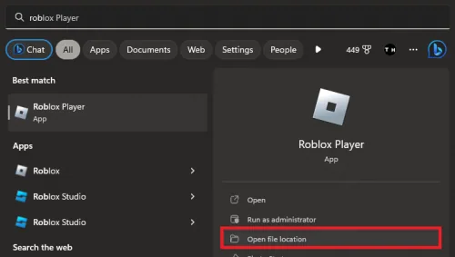 roblox open file location