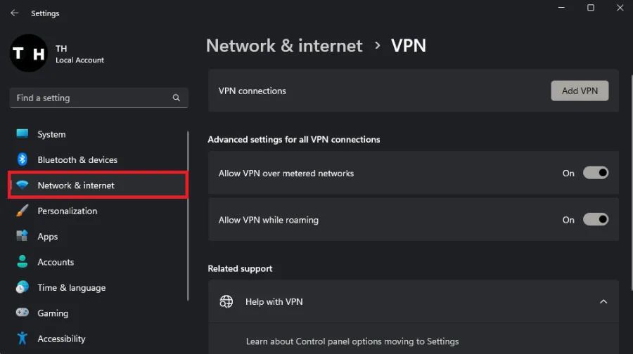 disable your VPN connection