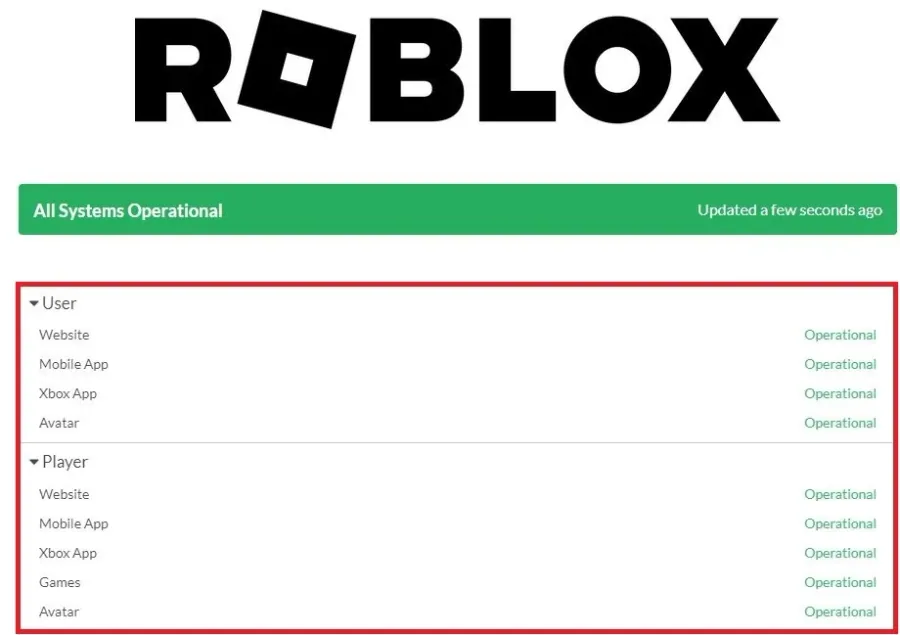 Roblox Server Status
