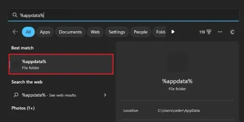 %AppData%