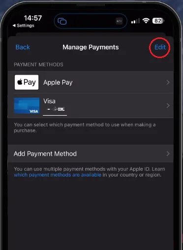 manage iphone payments