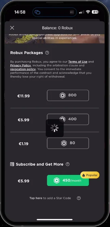 buy robux for your account