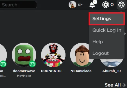 access roblox settings