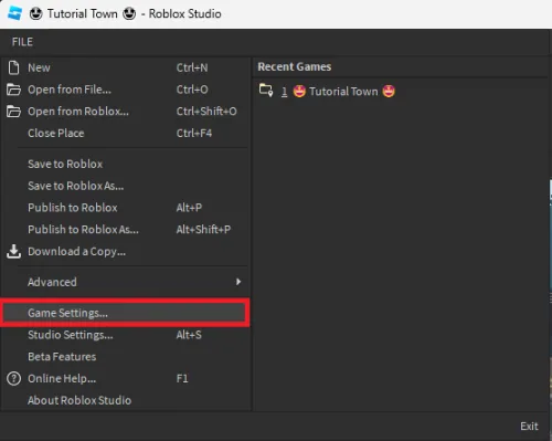 roblox game settings