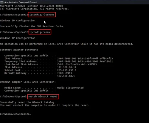 command prompt commands